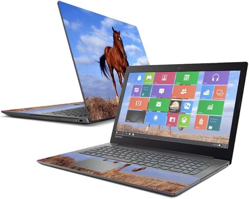 MightySkins Skin Compatible With Lenovo IdeaPad 320 17" (2017) - Horse | Protective, Durable, and Unique Vinyl Decal wrap cover | Easy To Apply, Remove, and Change Styles | Made in the USA in Saudi Arabia