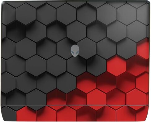 غلاف كمبيوتر محمول متوافق مع Alienware 16 Area-51 (2025) - سداسي بلونين - غطاء لاصق واقٍ من الفينيل الفاخر مقاس 3M - سهل التطبيق | صُنع في الولايات المتحدة الأمريكية بواسطة MightySkins in Kuwait