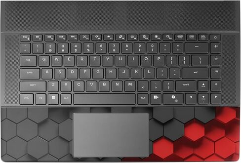 غلاف كمبيوتر محمول متوافق مع Alienware 16 Area-51 (2025) - سداسي بلونين - غطاء لاصق واقٍ من الفينيل الفاخر مقاس 3M - سهل التطبيق | صُنع في الولايات المتحدة الأمريكية بواسطة MightySkins in Kuwait