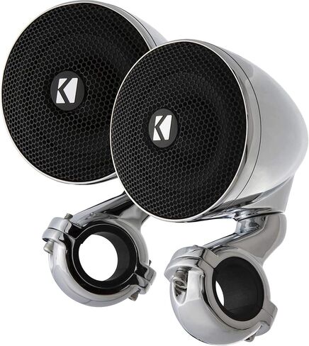 KICKER 47PSM34 PSM 3 "Powersports Weather Proof نظام صغير مغلق؛ كروم؛ 4 أوم in Kuwait