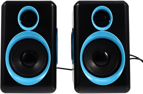 Veemoon Mini USB 2.0 Mini Speaker for Laptop and Desktop Computer, Compact Surround Sound Box with Dc 5v Power, Home Office Computer Speaker for Audio Playback in Saudi Arabia