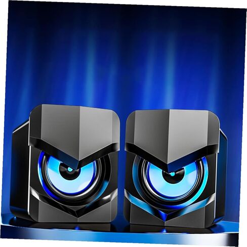 مكبرات صوت كمبيوتر صغيرة تعمل بمنفذ USB من Homoyoyo مع مضخم صوت، نظام صوت كمبيوتر محمول صغير الحجم للاستخدام المكتبي والمنزلي، مكبرات صوت متعددة الوسائط سلكية USB سوداء متوافقة مع أجهزة الكمبيوتر in Saudi Arabia