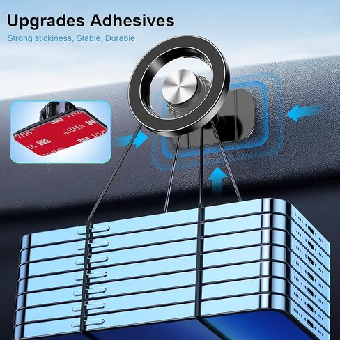 for Magsafe Car Mount【20 Strong Magnets】 Magnetic Phone Holder for Car Phone Holder Mount Dashboard Phone Holder car Phone Mount for iPhone 17 16 15 14 & Magsafe Case in Saudi Arabia