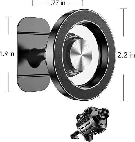 for Magsafe Car Mount【20 Strong Magnets】 Magnetic Phone Holder for Car Phone Holder Mount Dashboard Phone Holder car Phone Mount for iPhone 17 16 15 14 & Magsafe Case in Saudi Arabia