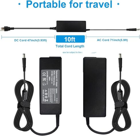 شاحن كمبيوتر محمول بمحول تيار متردد 90 وات 65 وات لجهاز HP EliteDesk 800 G2 G3 G4 G5 G6، 705 G1 G2 G3 G4 G5 G6 كمبيوتر مكتبي صغير، ProDesk 260 600 G1 سلك طاقة احتياطي لإمداد الشحن. in Kuwait