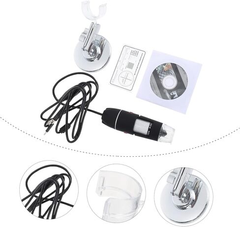 مجهر رقمي محمول عالي الدقة لتكبير مجهر USB للطلاب البالغين ومتين ومادة للاستخدام في الفصول الدراسية والمنزل in Kuwait