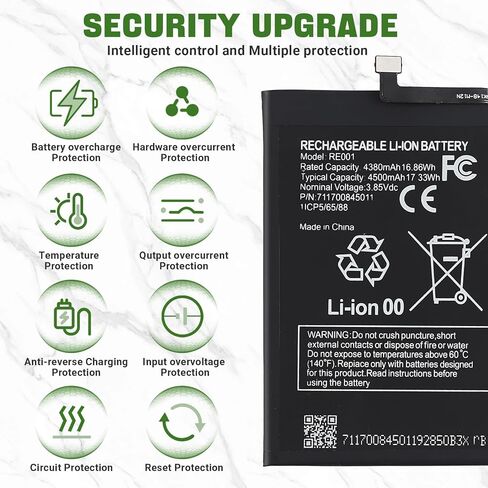New RE001 Rechargeable Battery Compatible with T-Mobile Revvl 6 5G TMAF025G,Rechargeable 0 Cycle Battery Compatible with T-Mobile Revvl 6 5G TMAF025G with Tools in Saudi Arabia