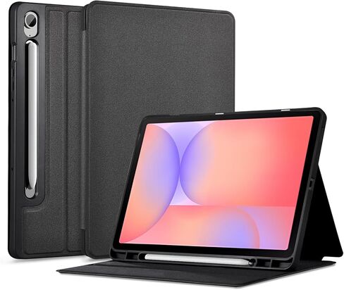 CoBak Case for Samsung Galaxy Tab S10 Lite / S10 FE / S9 FE 10.9 Inch, Protective Smart Auto Wake/Sleep Cover with Anti-Slip Multi-Angle Stand and S Pen Holder, Black in Saudi Arabia