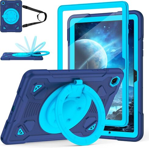 Case for Samsung Galaxy Tab A11 Plus 2025 / A9 Plus 2023 11 inch Tablet, Galaxy Tab A11+/A9+ Case with Screen Protector, 360° Rotating Stand Shoulder Strap Pencil Holder, Rose Pink in Saudi Arabia