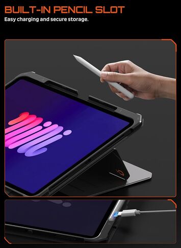 SUPCASE for iPad Pro 13 Inch Case (M5/M4) 2025/2024 with Pencil Holder, [Adjustable Stand] [Detachable Back Cover] [Auto Wake/Sleep] Rugged Magnetic Protective Case with 6 Viewing Angles, Black in Kuwait
