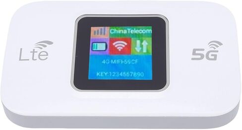 Yunir 5G LTE Mobile Hotspot، نقطة اتصال WiFi محمولة للسفر، 10 أجهزة متصلة، تدعم بطاقات SIM الصغيرة، جهاز نقطة اتصال عالي السرعة 300 ميجابت في الثانية، نقطة اتصال متنقلة للسفر in Saudi Arabia