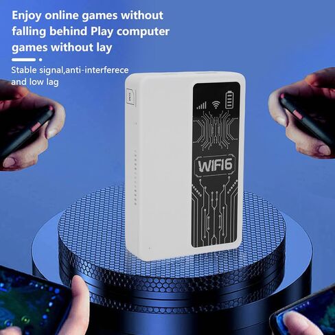 4G LTE WiFi Mobile Hotspot, 10 Connected Devices, Multiple Networks, Portable Internet for Campers, Motorhomes and Travels, WiFi6 2.4GHz Portable Hotspot 300Mbps WiFi Router (White) in Kuwait