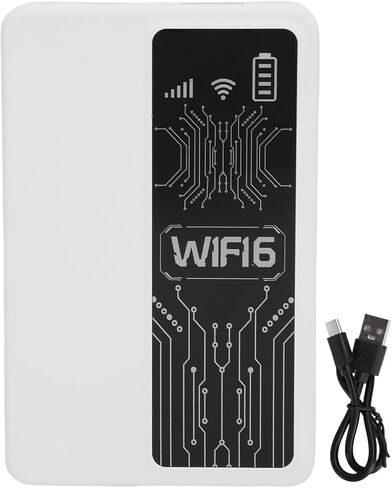 4G LTE WiFi Mobile Hotspot, 10 Connected Devices, Multiple Networks, Portable Internet for Campers, Motorhomes and Travels, WiFi6 2.4GHz Portable Hotspot 300Mbps WiFi Router (White) in Kuwait