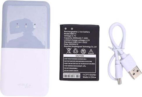 نقطة اتصال متنقلة CUIFATI LTE 4G، سرعة سريعة تصل إلى 300 ميجابت في الثانية من شبكة WiFi المحمولة الثابتة للعمل (أبيض رمادي) in Kuwait