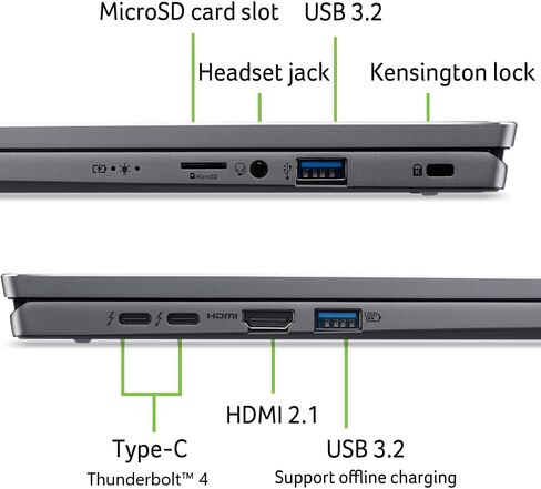 Acer Swift Go 16 Intel Evo Edition 16 بوصة 1200p Touch Core Ultra 9 185H Intel Arc Graphics 16GB LPDDR5X 1TB SSD Wi-Fi 7 - SFG16-72T-95Z6 - (متجدد) in Kuwait