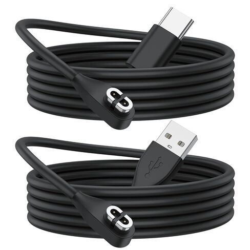 كابل شحن Meliya لسماعات Shokz OpenRun Pro، OpenRun Mini، OpenComm & Aftershokz كابل شاحن Aeropex AS800، USB C + USB سلك شاحن مغناطيسي (2 قدم/60 سم) in Kuwait