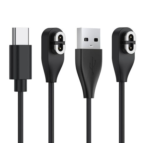 كابل شحن Meliya لسماعات Shokz OpenRun Pro، OpenRun Mini، OpenComm & Aftershokz كابل شاحن Aeropex AS800، USB C + USB سلك شاحن مغناطيسي (2 قدم/60 سم) in Kuwait