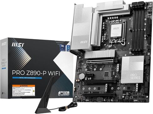 MSI PRO Z890-P WiFi ProSeries Motherboard (Supports Core Ultra Series 2 Intel Processors, LGA 1851, DDR5, PCIe 5.0, M.2, SATA, 5Gbps LAN, USB Type-C, Wi-Fi 7, Bluetooth 5.4, Thunderbolt 4, ATX) in Saudi Arabia