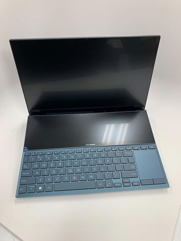 ASUS ZenBook Duo 14 UX482 شاشة لمس FHD مقاس 14 بوصة، منصة Intel Evo، Core i7-1195G7، ذاكرة الوصول العشوائي 8 جيجابايت، 512 جيجابايت PCIe SSD، ScreenPad Plus، Windows 11 Home، WiFi 6E، أزرق سماوي، UX482EAR-DH71T in Kuwait