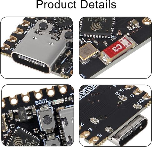 ESP32 ESP32-C3 لوحة تطوير ESP32 C3 Mini WiFi بلوتوث 160 ميجا هرتز تردد التشغيل 2.4 جيجا هرتز واي فاي وبلوتوث 5.0 C3 سوبر ميني لاردوينو (1 قطعة) in Kuwait