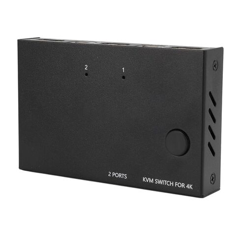 واجهة الوسائط المتعددة عالية الدقة KVM Switch 1 عرض 2 جهاز كمبيوتر، 4 منافذ USB 2.0، 4K 60 هرتز، يدعم نظام التشغيل Chrome لجهازي كمبيوتر لمشاركة طابعة لوحة المفاتيح والماوس in Kuwait