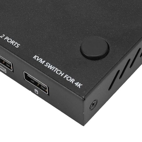 واجهة الوسائط المتعددة عالية الدقة KVM Switch 1 عرض 2 جهاز كمبيوتر، 4 منافذ USB 2.0، 4K 60 هرتز، يدعم نظام التشغيل Chrome لجهازي كمبيوتر لمشاركة طابعة لوحة المفاتيح والماوس in Kuwait