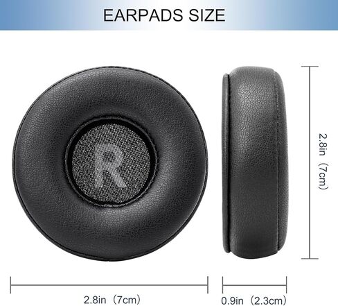 GEVO Ear Pads Replacement for Sony WH-CH500/CH510/CH520,MDR-ZX100/ZX110/ZX110NC/ZX220/XB200/ZX300/ZX330BT,MDR-V100/V150/V200/V250/V300/V400, Protein Leather Earpads Ear Cushions for DR-BT101 (Black) in Saudi Arabia
