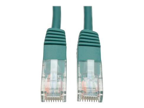 كابل Tripp Lite Eaton Series N002-003-GN Cat5e Gigabit Ethernet Patch Cable 3 أقدام 350 ميجا هرتز RJ45 M/M PoE UTP مجدولة باللون الأخضر المصبوب لتخفيف الضغط على السحابة حزمة مكونة مسبقًا مؤهلة (10 عبوات) in Saudi Arabia