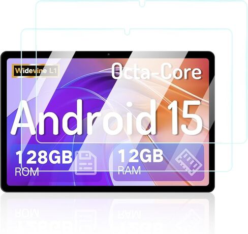 واقي شاشة لجهاز JUNYANG T30W Android Tablet 10.1 بوصة، مضاد للخدش 9H صلابة اللمس الحساسة 2.5D حواف مستديرة خالية من الفقاعات سهلة التركيب، عبوتان. in Kuwait