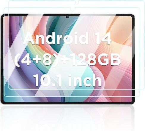 واقي شاشة لجهاز CWOWDEFU 1069 مقاس 10 بوصة للكمبيوتر اللوحي Android 14، مضاد للخدش بصلابة 9H حساسة للمس، حواف مستديرة 2.5D خالية من الفقاعات، سهلة التركيب، عبوتان. in Kuwait