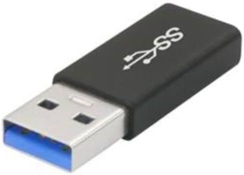 اكسيوم USBA3MUSBCF-AX USB-A 3.0 ذكر إلى USB-C أنثى محول أسود in Kuwait