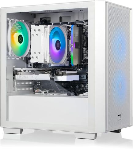 الكمبيوتر المكتبي للألعاب Thermaltake LCGS Versa i560S (Intel Core™ i7-14700F، ذاكرة DDR5 RGB سعة 16 جيجابايت بسرعة 6000MT/s، NVIDIA GeForce® RTX 5060، 1 تيرابايت NVMe M.2، WiFi، Windows 11) H16S-B76S-560-LCS in Saudi Arabia