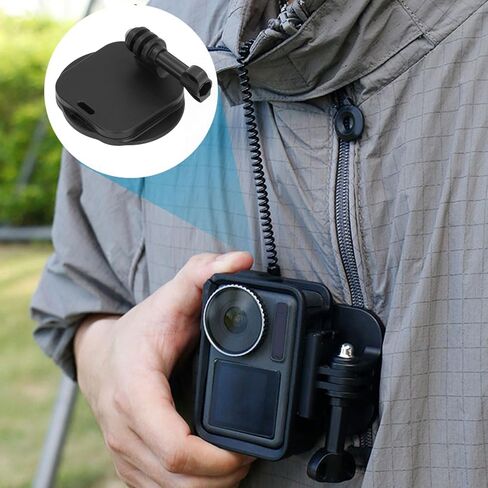 Bewinner Magnetic Neck Holder for Action Camera Phone, Magnetic Neck Mount for Action 4, Silicone POV Video Vlog Action Camera Neck Mount, Necklace with Lanyard Strap in Saudi Arabia