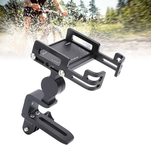 360 Deg Rotation Aluminum Alloy Stable Cycling Phone Mount for 2.2 to 3.9in Width Devices, Phone Mount Holder with Multifunctional Extension for Phone,Bike Light,Action Camera in Saudi Arabia