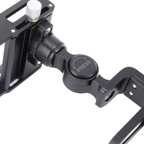 360 Deg Rotation Aluminum Alloy Stable Cycling Phone Mount for 2.2 to 3.9in Width Devices, Phone Mount Holder with Multifunctional Extension for Phone,Bike Light,Action Camera in Saudi Arabia