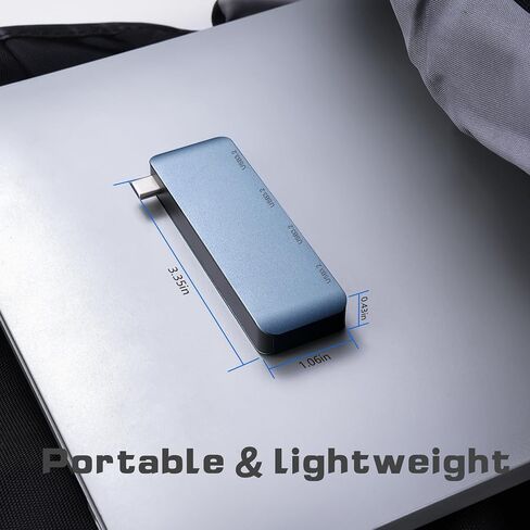 محور USB c متعدد المنافذ مع 4 منافذ USB-A 3.2، سرعة نقل البيانات تصل إلى 10 جيجابت في الثانية، توفر محطة الإرساء من النوع c توافقًا استثنائيًا، متوافق مع أجهزة الكمبيوتر المحمول وSurface وXbox وPS5 وMacBook والمزيد in Kuwait