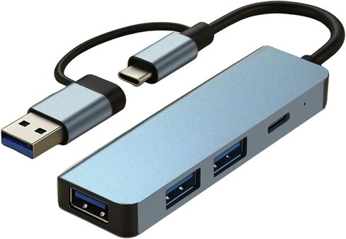 4-in-1 USB-C Dual Interface Hub, with 2 USB 2.0 Data Ports, a USB C Port, a USB 3.0 Data Port in Saudi Arabia