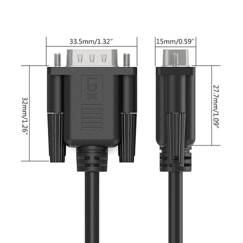 كابل برمجة المنفذ التسلسلي DB9Pin المتين إلى DB9Pin خط بيانات قوي in Kuwait