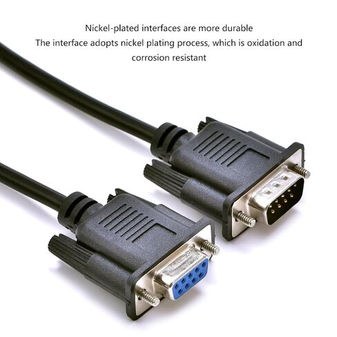 كابل برمجة المنفذ التسلسلي DB9Pin المتين إلى DB9Pin خط بيانات قوي in Kuwait