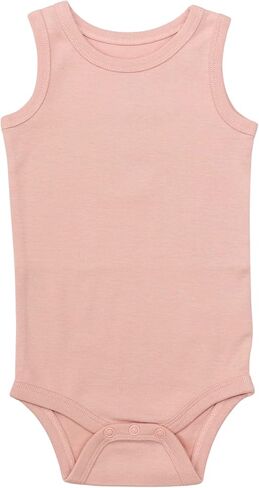 Organic Cotton Sleeveless Baby Bodysuit – 100% Organic, GOTS Certified, Non-Toxic Infant Clothing in Saudi Arabia