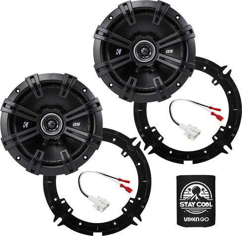 مكبرات صوت KICKER مقاس 6.75 بوصة لمجموعة ترقية Kia Sportage 2017-2022 - زوج من سلسلة DS مع محولات وحزام، مكبر صوت محوري 6 3/4 أمامي أو خلفي للسيارة DSC6704، 43DSC6704 in Kuwait
