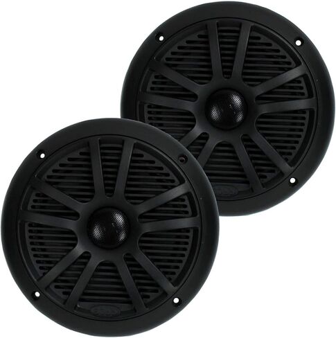 مكبرات صوت BOSS Audio MR6B مقاس 6.5 بوصة بقدرة 180 وات مزدوجة المخروط باللون الأسود البحرية (6 عبوات) in Saudi Arabia