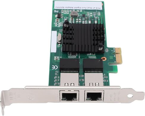 Yoidesu PCI Express Network Card, Dual RJ45 Ports 1Gbps Gigabit Ethernet Adapter with 82575 Chipset for Wins 11 10 8.1 7 Server in Saudi Arabia