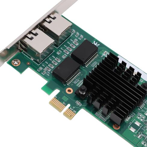 Yoidesu PCI Express Network Card, Dual RJ45 Ports 1Gbps Gigabit Ethernet Adapter with 82575 Chipset for Wins 11 10 8.1 7 Server in Saudi Arabia