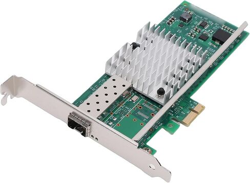 بطاقة شبكة VBESTLIFE 10G PCIE X1 مع منفذ SFP، ومحول شبكة ألياف إيثرنت يدعم شريحة 82599EN in Saudi Arabia