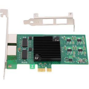 بطاقة شبكة جيجابت إيثرنت، PCI Express x1 منافذ RJ45 مزدوجة 10 100 1000 ميجابت في الثانية بطاقة شبكة جيجابت إيثرنت PCI Express مع شريحة 82574L لنقل البيانات بسرعة عالية ومستقرة in Kuwait
