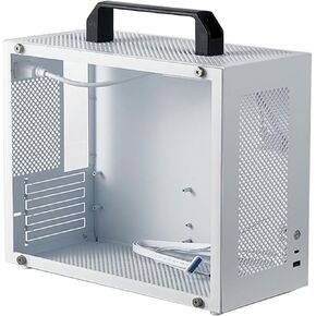 حافظة كمبيوتر MATX ITX محمولة، حافظة كمبيوتر X2 ITX، تدعم اللوحة الأم ATX تدعم إمداد الطاقة حتى 335 مم وحدة معالجة الرسومات، 6 حوامل مراوح، مقبض قابل للإزالة، كمبيوتر الألعاب والمكتب in Kuwait