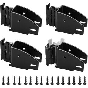 E-Track Wood Beam End Socket Bracket Rotating 10 Pack, E Track 2x4 Swivel Bracket for Wood, E-Track Accessories Black for E-Track Tie Down System in Saudi Arabia