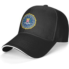 مكتب التحقيقات الفيدرالي (FBI) قبعة ساندويتش قبعات البيسبول خمر قابل للتعديل للجنسين الكبار موضة أبي سائق شاحنة الدينيم القبعات رعاة البقر الرياضة في الهواء الطلق in Kuwait