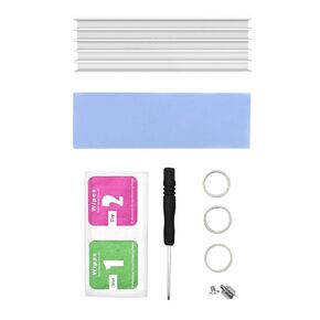 M2 Hard Drive Heat Sink Aluminum 70x22x10mm 2280 NVME SSD PCIE Heatsink Radiator Thermal Cooling Vest Set Thermal Cooling Pad for Laptop in Kuwait